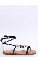 Sandał Japonki wiązane na kostkę SOLIDOR BLACK - Inello Inello