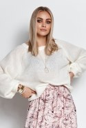 Sweter Damski Model S114 Ecru - Makadamia Makadamia