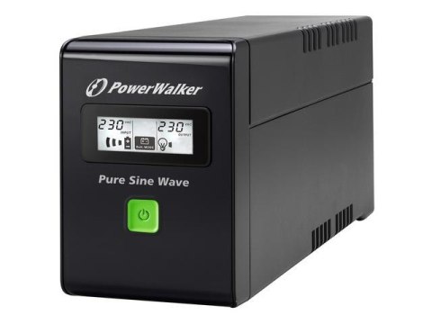 Zasilacz awaryjny UPS Power Walker Line-Interactive 800VA 2xPL230V RJ11/45 IN/OUT USB LCD Power Walker