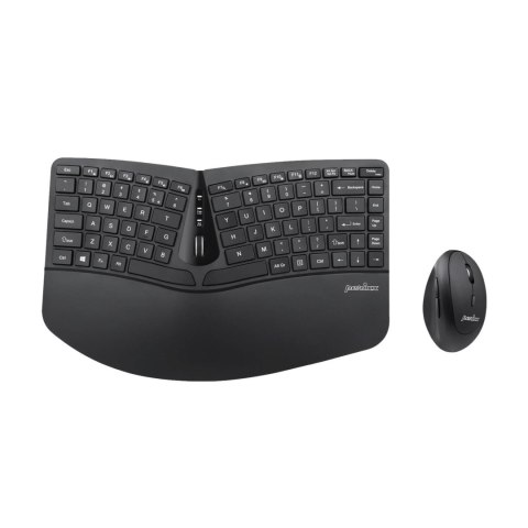 Zestaw bezprzewodowy klawiatura+mysz pionowa Perixx PERIDUO-606 C Ergonomic czarny silent Perixx