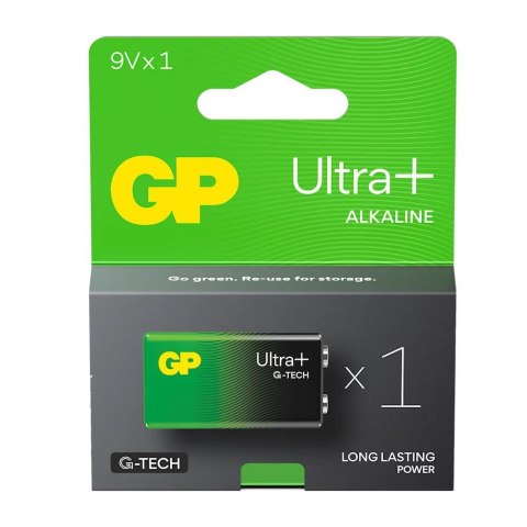 Bateria alkaliczna 6LR61 9V GP ReCyko Ultra+ Alkaline G-TECH - 1 sztuka GP Recyko Bateria alkaliczna 6LR61 9V GP ReCyko Ultra+ Alkaline G-TECH - 1 sztuka GP Recyko