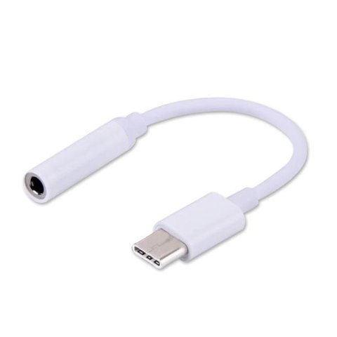 Kabel adapter Savio AK-35 USB Typ C - mini Jack 3,5 mm, biały Savio Kabel adapter Savio AK-35 USB Typ C - mini Jack 3,5 mm, biały Savio