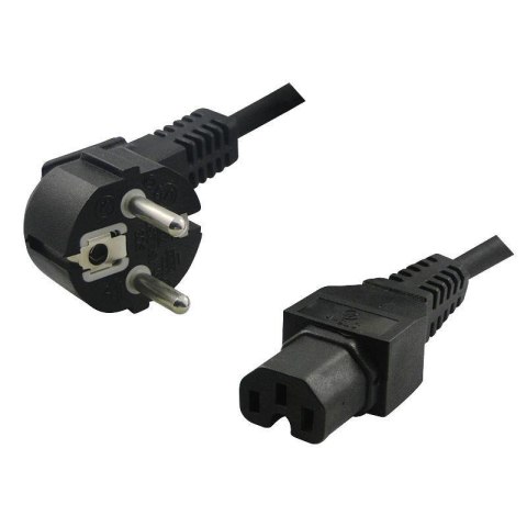 Kabel zasilający LogiLink CP105 Schuko > C15 czarny 2m LogiLink