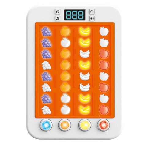 Elektroniczna Gra Rytmiczna Owoce Światła Dźwięki Różowa LEAN Toys Elektroniczna Gra Rytmiczna Owoce Światła Dźwięki Różowa LEAN Toys