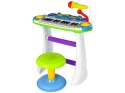 Organy Keyboard Krzesełko Mikrofon Niebieski LEAN Toys Organy Keyboard Krzesełko Mikrofon Niebieski LEAN Toys