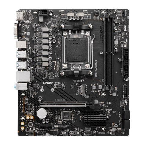 Płyta MSI PRO B650M-B /AMD B650/DDR5/SATA3/M.2/USB3.0/PCIe4.0/AM5/mATX MSI