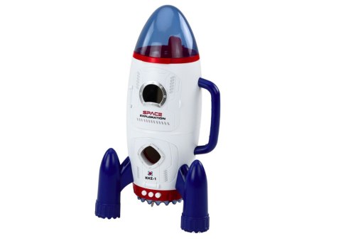 Rakieta Kosmiczna Otwierana Kosmonauci Pojazd Kosmiczny Światła Dźwięki LEAN Toys