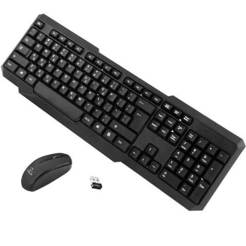 Zestaw bezprzewodowy klawiatura z myszką Titanium TK108 Memphis, 2,4GHz, czarny Titanum