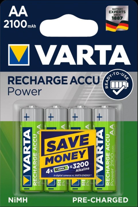 Akumulatorki VARTA Longlife Accu 2100mAh HR06/AA 4szt Varta Baterie Akumulatorki VARTA Longlife Accu 2100mAh HR06/AA 4szt Varta Baterie