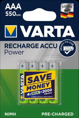 Akumulatorki VARTA R2U AAA 550mAh 4szt Varta Baterie