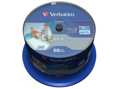 BD-R Verbatim 25GB X6 printable Datalife (Cake 50) Verbatim