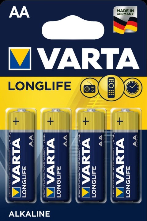 Baterie VARTA Longlife Mignon LR06/AA - 4 szt Varta Baterie Baterie VARTA Longlife Mignon LR06/AA - 4 szt Varta Baterie