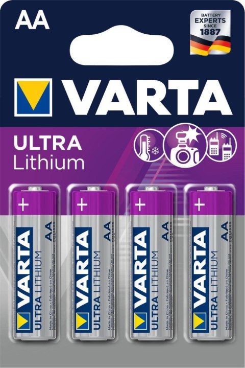 Baterie Varta Professional Lithium, Mignon AA - 4 szt Varta Baterie