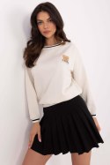 Bluza Damska Model MI-BL-58323.71P Ecru - Italy Moda Italy Moda