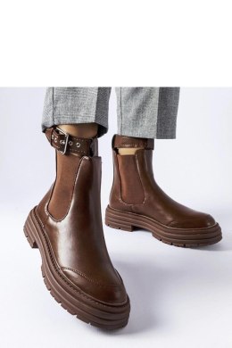 Brązowe botki z ozdobnym zapięciem Jonesboro - Solea Solea