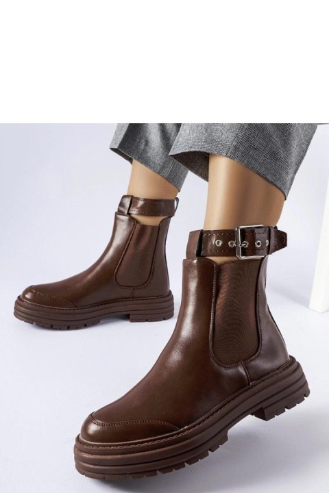 Brązowe botki z ozdobnym zapięciem Jonesboro - Solea Solea