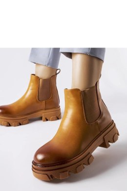 Brązowe wsuwane masywne botki Castell - Solea Solea