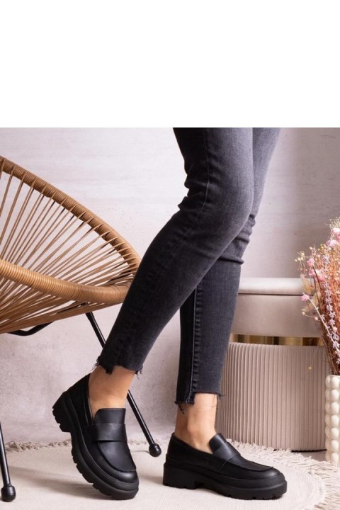 Czarne mokasyny z eko skóry Seraphin - Solea Solea