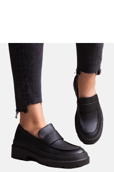 Czarne mokasyny z eko skóry Seraphin - Solea Solea