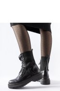 Czarne skarpetowe masywne workery Perticara - Solea Solea