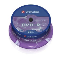 DVD+R Verbatim 16x 4.7GB Matt Silver (cake 25) Verbatim
