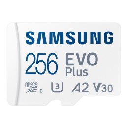 Karta pamięci Samsung EVO Plus 2024 microSDXC 256GB UHS-I U3 A2 V30 + adapter SAMSUNG