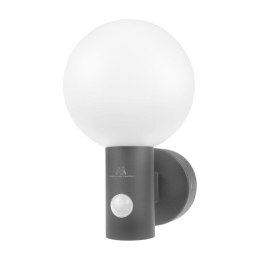 Lampa LED z czujnikiem ruchu Maclean MCE515 GR, czujnik ruchu PIR, kolor szary, 15W, IP65, 1600lm, barwa neutralna biała (4000K) Maclean