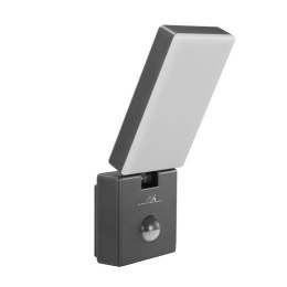 Lampa LED z czujnikiem ruchu Maclean MCE516 GR, czujnik ruchu PIR, kolor szary, 10W, IP65, 800lm, barwa neutralna biała (4000K) Maclean