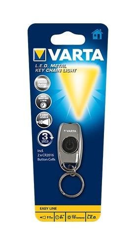 Latarka VARTA LED EASY LINE Metal Key Chain Light 2x CR2016 Varta Baterie Latarka VARTA LED EASY LINE Metal Key Chain Light 2x CR2016 Varta Baterie