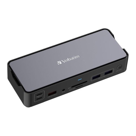 Stacja dokująca Verbatim USB-C Pro CDS-15 2xHDMI DP RJ-45 4xUSB 4xUSB-C SD microSD audio Verbatim Stacja dokująca Verbatim USB-C Pro CDS-15 2xHDMI DP RJ-45 4xUSB 4xUSB-C SD microSD audio Verbatim