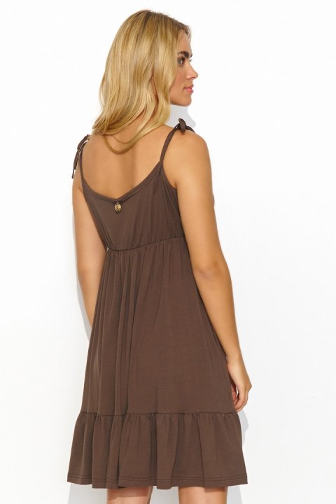 Sukienka Model M818 Czekolada - Makadamia Makadamia