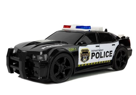 Autko Policyjne 1:20 Napęd Frykcyjny Dźwięk Efekty Świetlne Czarne LEAN Toys Autko Policyjne 1:20 Napęd Frykcyjny Dźwięk Efekty Świetlne Czarne LEAN Toys