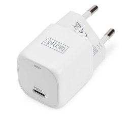 Ładowarka sieciowa DIGITUS mini zasilacz 1x USB-C PD 3.0 20W biała Digitus