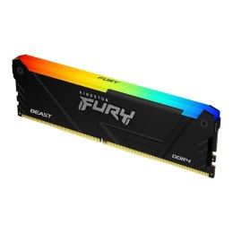 Pamięć DDR4 Kingston Fury Beast RGB 16GB (1x16GB) 3600MHz CL18 1,35V czarna Kingston