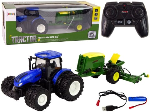 Traktor Zdalnie Sterowany RC 1:24 Belarka Niebieski LEAN Toys Traktor Zdalnie Sterowany RC 1:24 Belarka Niebieski LEAN Toys