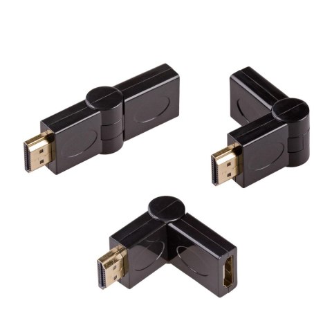 Adapter Akyga AK-AD-40 HDMI /M - HDMI /F kątowy 180 stopni AKYGA Adapter Akyga AK-AD-40 HDMI /M - HDMI /F kątowy 180 stopni AKYGA