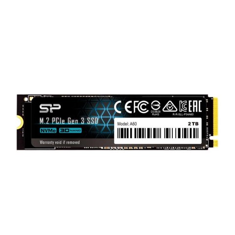 Dysk SSD Silicon Power A60 2TB PCIe Gen3x4 NVMe (2200/1600 MB/s) 2280 Silicon Power Dysk SSD Silicon Power A60 2TB PCIe Gen3x4 NVMe (2200/1600 MB/s) 2280 Silicon Power