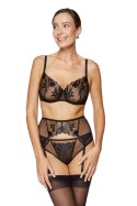 Gorsety, body, pasy Pas do pończoch Model Coco PPW Black - Gorteks Gorteks