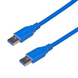 Kabel USB 3.0 Akyga AK-USB-14 USB A(M) - A(M) 1,8m niebieski AKYGA