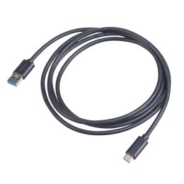 Kabel USB Akyga AK-USB-29 USB A (m) / USB type C (m) ver. 3.1 1,8m czarny AKYGA