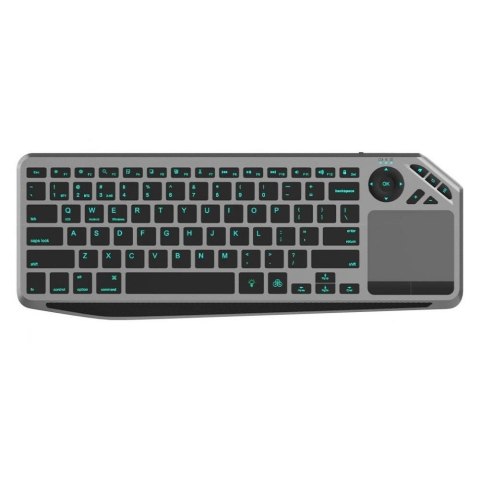 Klawiatura bezprzewodowa Techly Dualna BT/RF Touchpad LED RGB Techly