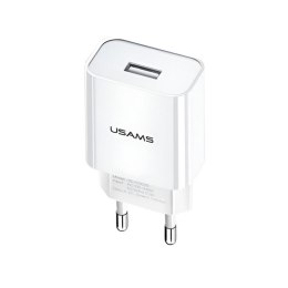 Ładowarka sieciowa Usams T18 2,1A 1xUSB- bez kabla - biała USAMS