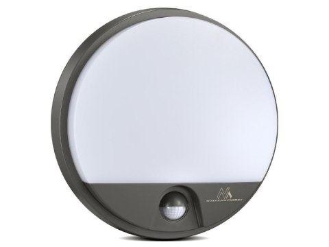 Lampa LED Maclean MCE291 GR z czujnikiem ruchu na podczerwień 1100lm 15W IP54 szara Maclean