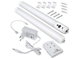 Lampka podszafkowa Maclean MCE245 lampa liniowa LED zestaw 2 moduły z pilotem i zasilaczem max 4 moduły na jednym zasilaczu Maclean