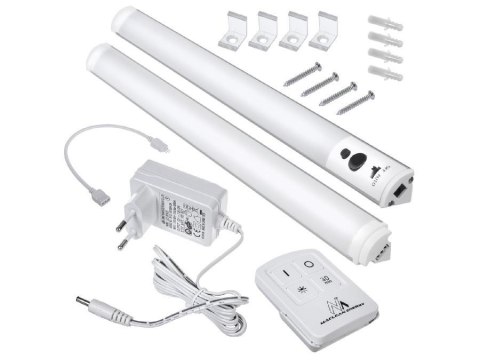 Lampka podszafkowa Maclean MCE245 lampa liniowa LED zestaw 2 moduły z pilotem i zasilaczem max 4 moduły na jednym zasilaczu Maclean