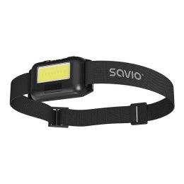 Latarka czołowa LED Savio FL-01, COB, 140 lm, zasięg 10m, 4 tryby Savio