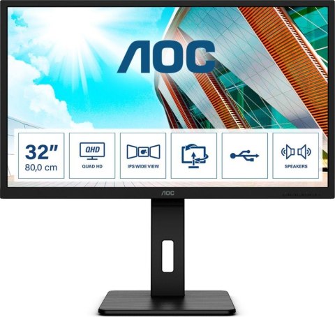 Monitor AOC 31,5" Q32P2 2xHDMI DP 4xUSB 3.1 głośniki AOC Monitor AOC 31,5" Q32P2 2xHDMI DP 4xUSB 3.1 głośniki AOC