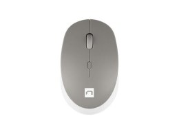 Mysz bezprzewodowa Natec Harrier 2 bluetooth 5.1 1600 DPI z cichym klikiem biało-szara Natec
