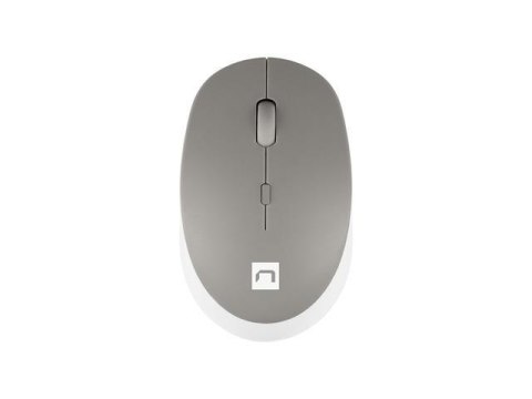Mysz bezprzewodowa Natec Harrier 2 bluetooth 5.1 1600 DPI z cichym klikiem biało-szara Natec