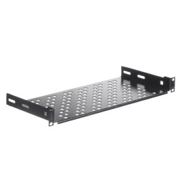 Półka do szafy 19'' Netrack 1U/200mm, czarny NETRACK